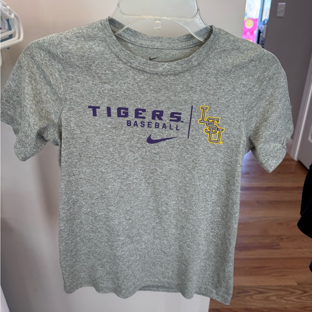 Nike Kids Gray LSU Tigers Baseball T-Shirt